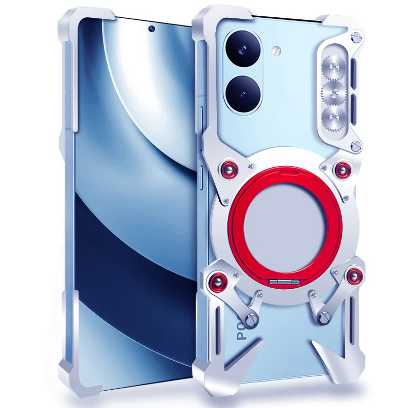 Luxury Thor Heavy Duty Armor Metal Aluminum Phone Case For Poco F8 X8 M8 F7 F6 F5 M6 X7 X6 X5 Pro Max Cover Fundas Coques Bumpe