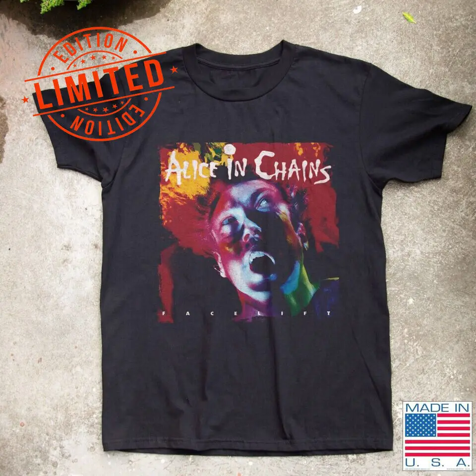 Alice in Chains Facelift Rock Album Black T-Shirt S-4XL JK235