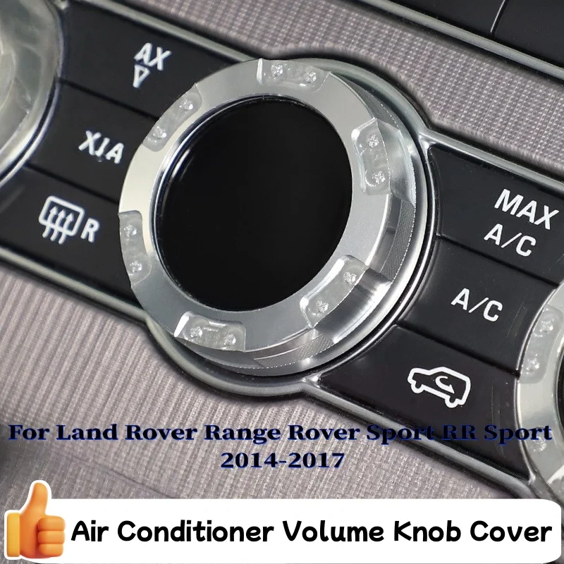 

Для Land Rover Range Rover Sport 2014-2017 алюминиевый сплав автомобильные ручки громкости кондиционера аудио круговая крышка декоративное кольцо