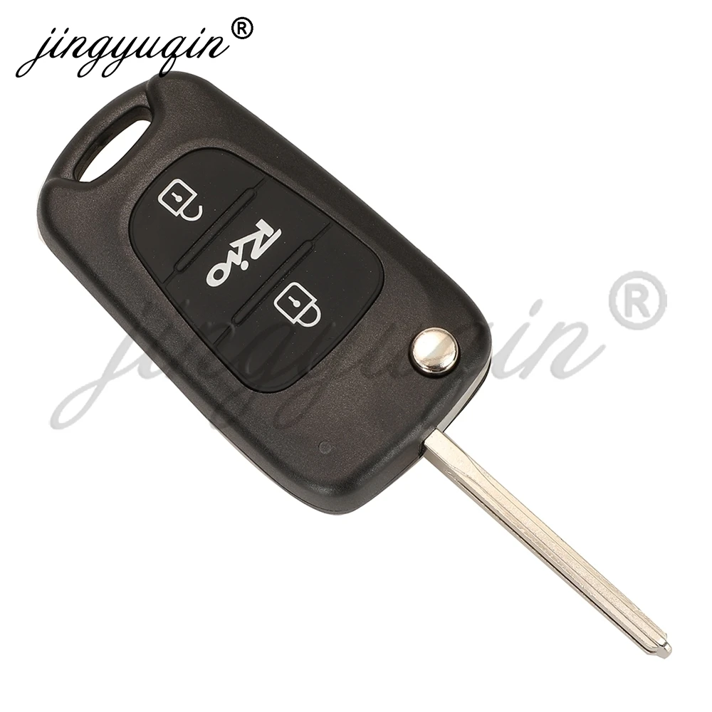 jingyuqin for Kia Rio 2009 2010 2011 Flip Remote Car Key 95430-1G760 FCC HA-T005 MK5691 433Mhz ASK ID46 Chip Auto Fob Control