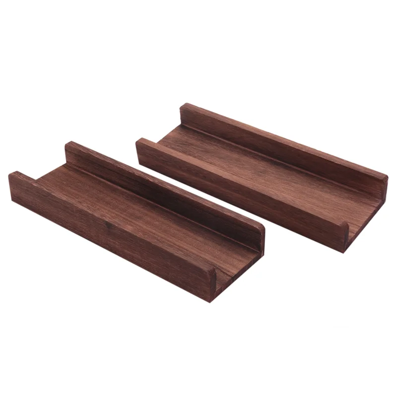 2PCS Hanging Wall Mounted Jewelry Organizer With Rustic Wood Jewelry Holder Display For Necklaces Bracelet Earrings Ring-ABLI
