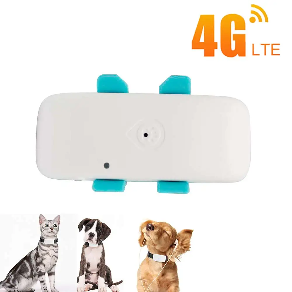 

4G GPS-трекер для собак Cat Pet 4G GPS-локатор Мини GPS-трекер для домашних животных 4G GSM Лучший GPS-трекер для собак с бесплатным приложением Водонепроницаемый IP67