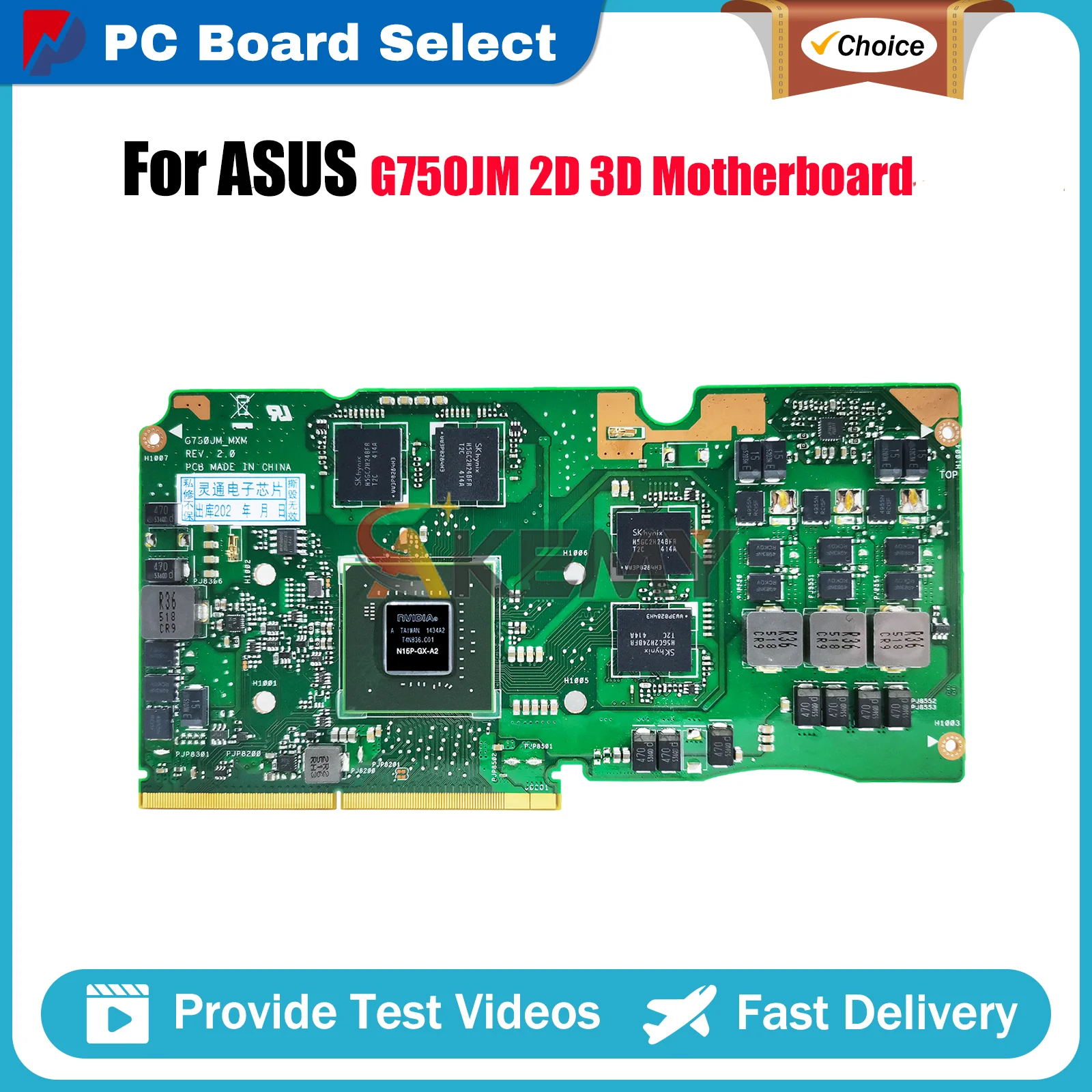 

G750JM Laptop Motherboard For ASUS ROG G750JW G750J G750JZ G750JY G750JX G750JM G750JH Notebook Mainboard tests OK fast ship stk