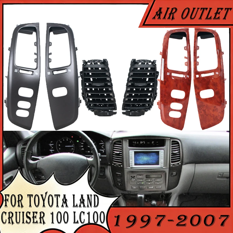 

Car Interior Dashboard Air Vent Panel For Toyota Land Cruiser 100 LC100 FJ100 Ujz100 1997 1998 1999 2000 2001 2002 2003-2007