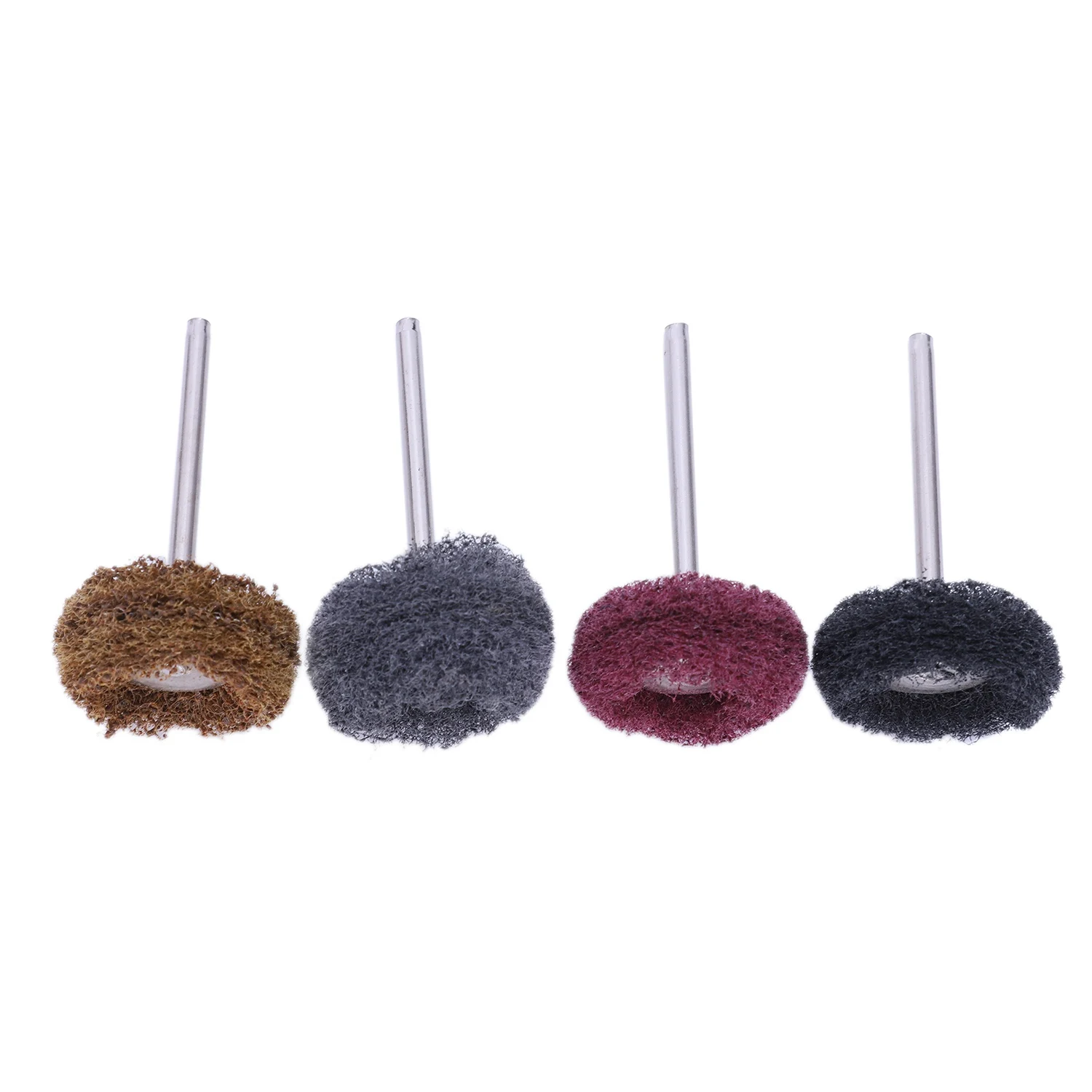 Roda de polimento para lixar e polir, escova abrasiva para dremel rotary, 12 pcs