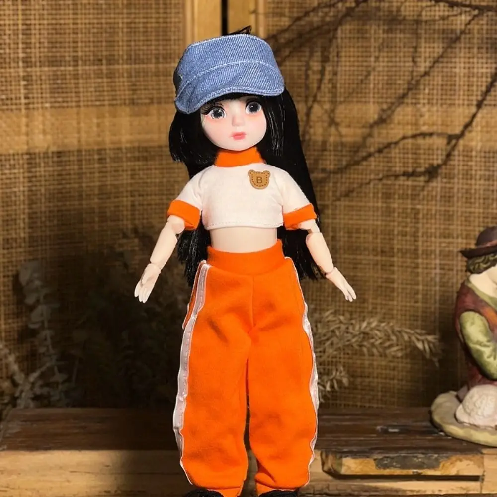 1 Set 1/6 SD 30cm  with Clothes Long Hair with Wig Make Up Princess Dress Up  Attractive Eyes Anime