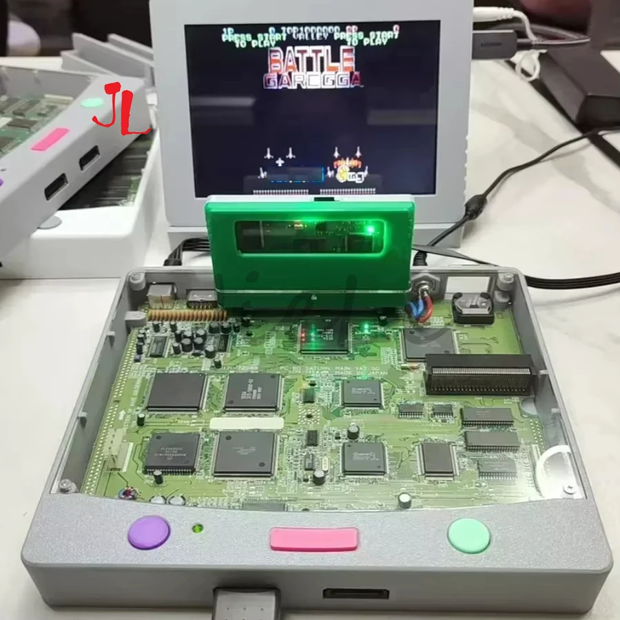 

Модифицированная игровая консоль Saturn, сделай сам для Saroo, прозрачная игровая консоль SS Saturn, без чтения компакт-дисков