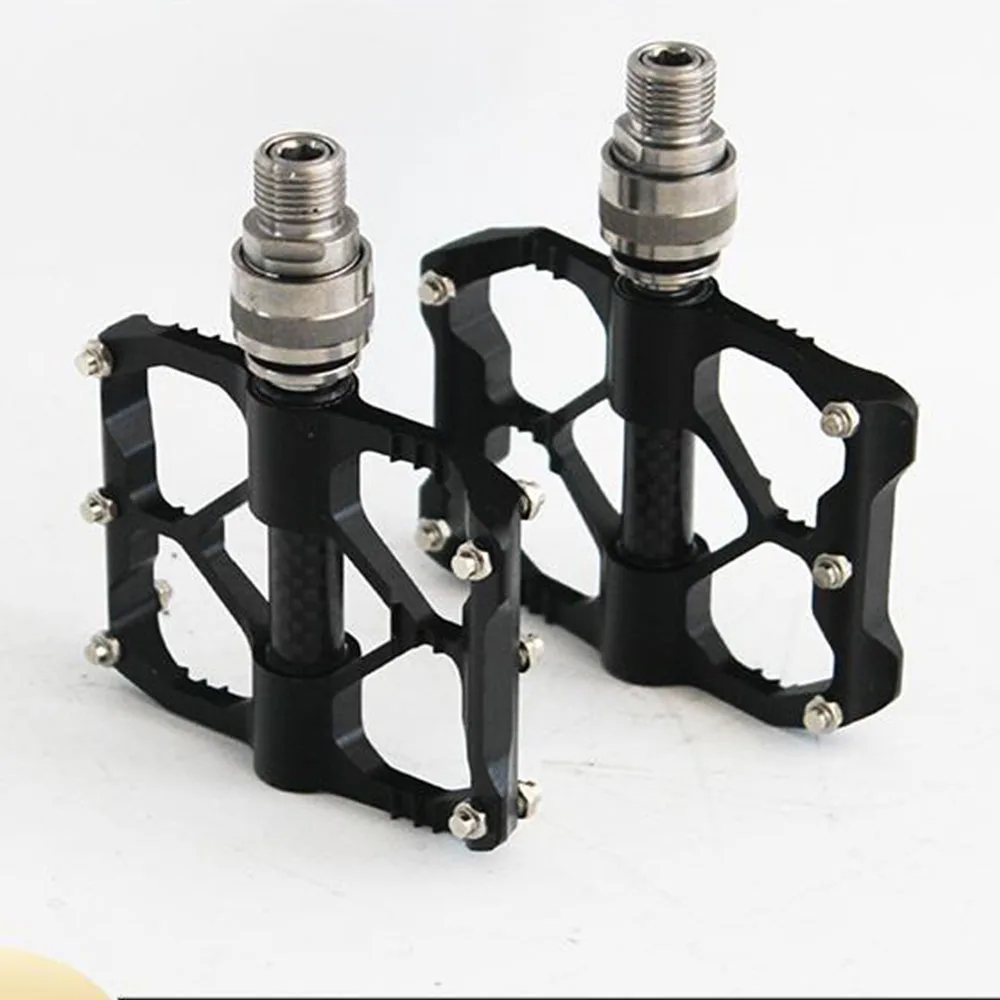 Titanium Alloy Quick Release Pedal, CNC Double-sided Peilin Pedal, Folding Modification, Bicycle Accessories