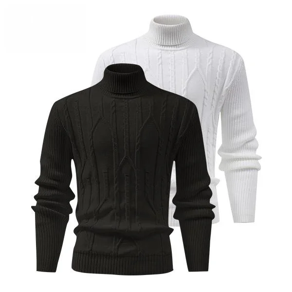 

Color Knit Sweater for Men Pure Color Knitted Shirt Spring Season Fashionable Women's Non-deformable Fabric Sweater