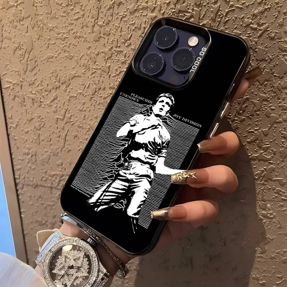 J-Joy Division Band Phone Case For iPhone 16,15,14,13,12,11,Pro,XS,Max,Plus,Mini,SE Black Candy Matte Shockproof Cover - Image 4