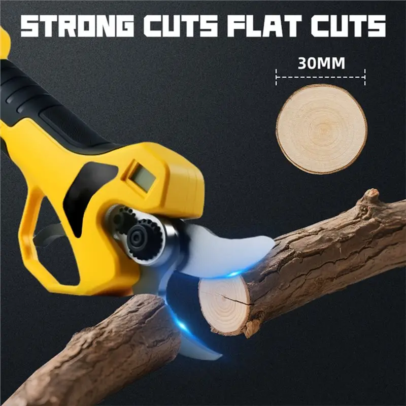AS94-Garden Trimmer Brushless Electric Scissors 30Mm Cutting Electric Pruning Shears For 20V Battery Pin Tools