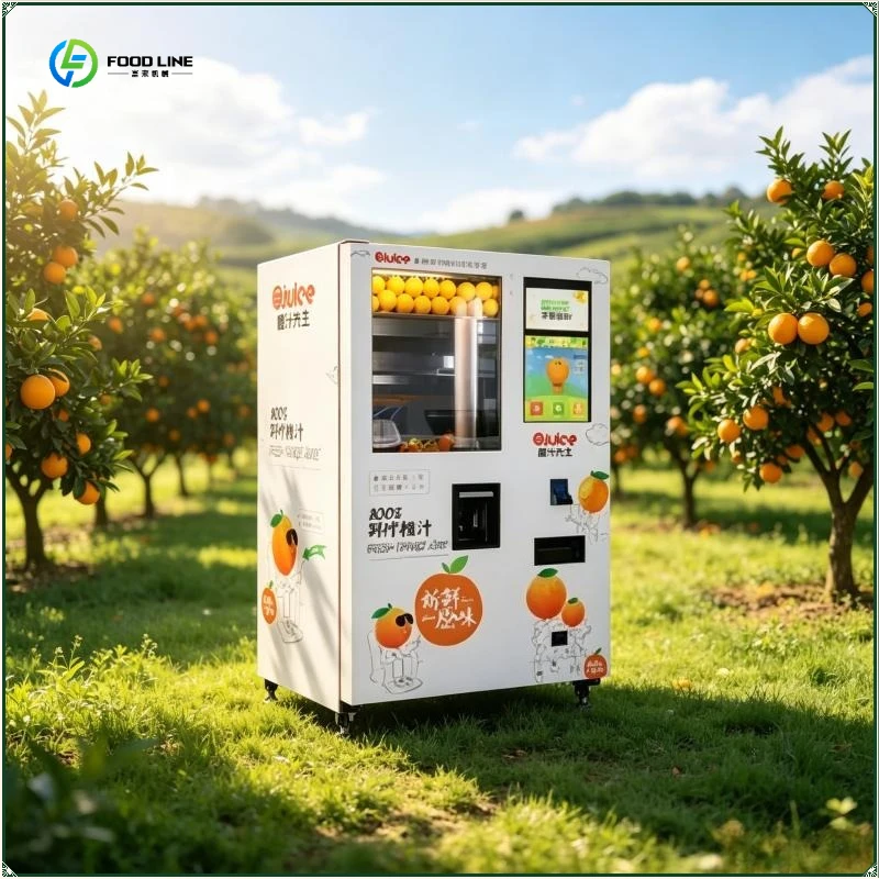 24 Hours Juice Vending Machine Indoor Automatic Orange Juice Drink Vending Machine for Sale with Touch Screen FL Customized