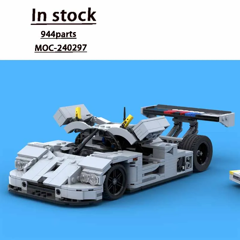 

MOC-240297 New Classic Urban Sports Car Racing Building Block Model, 944 Parts, Birthday Gift Toy for Boys and Children