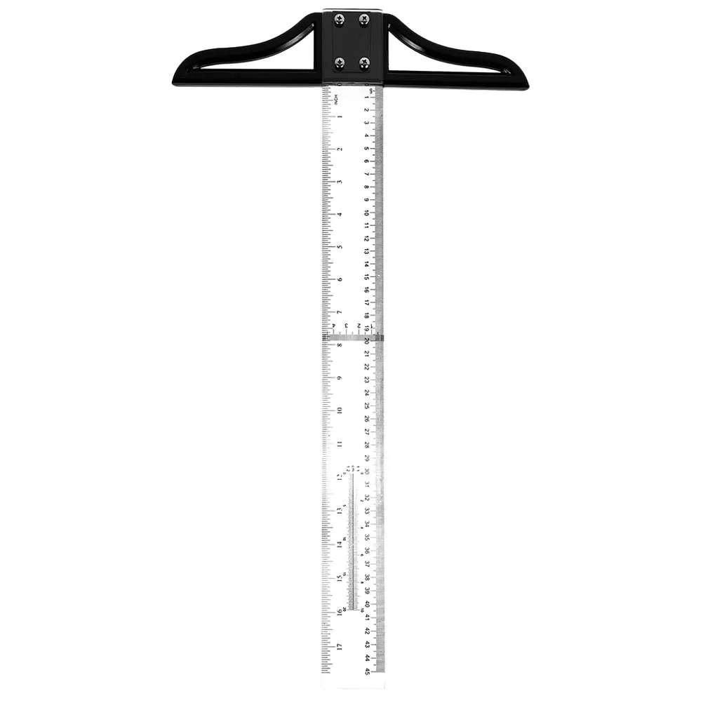 Ruler Precision Measuring Tool For Drafting Art Measurement Lightweight Abs Acrylic Marking T-Ruler Instrument