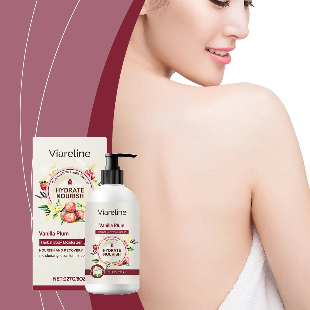 Vanilla Plum Body Lotion Moisturizer Moisturizes Skin and Hydrates Smooth Comfortable and Refreshing Moisturizer