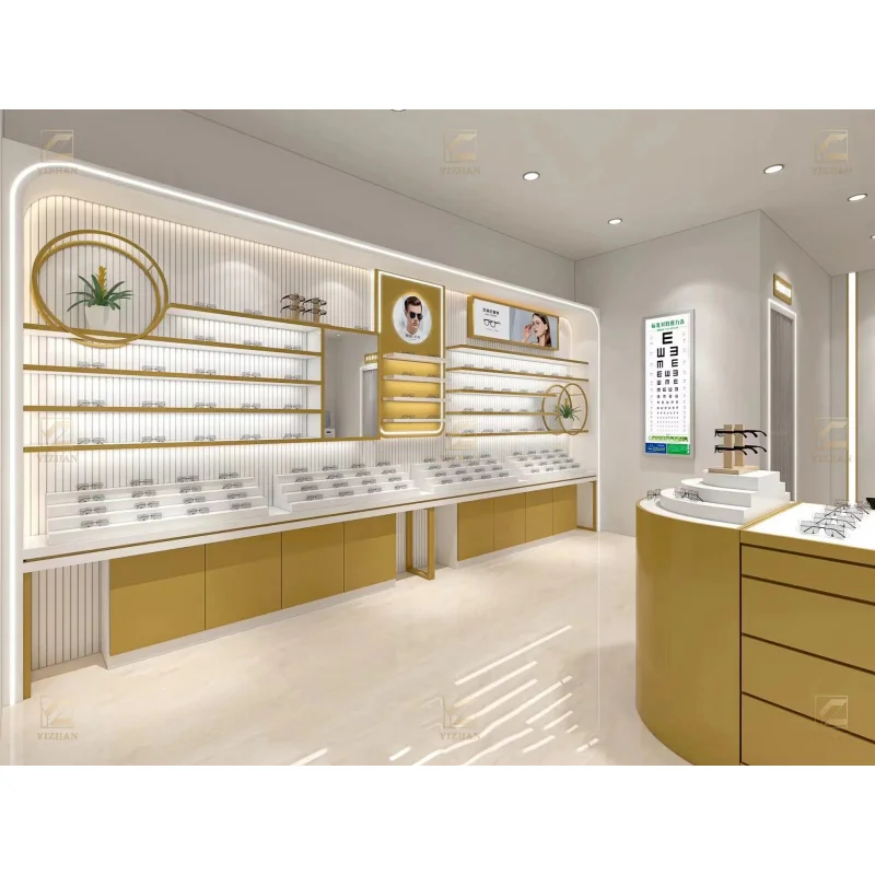 Custom.Display رف خزانة التخصص البصرية متجر الأثاث عرض النظارات الشمسية جدار خزانة عرض الرف #5