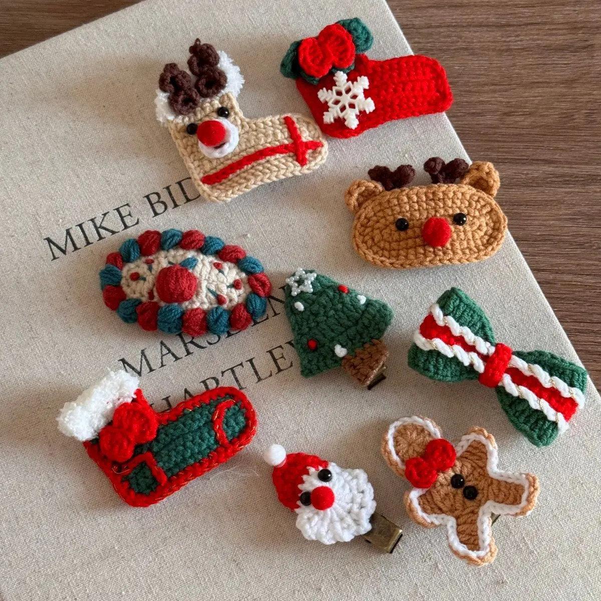 Christmas Embroidered Hair Clips For Girls Cute Hairpins Hairgrips Kids Christmas Antler Hairpin Barrette Hair Accessorie