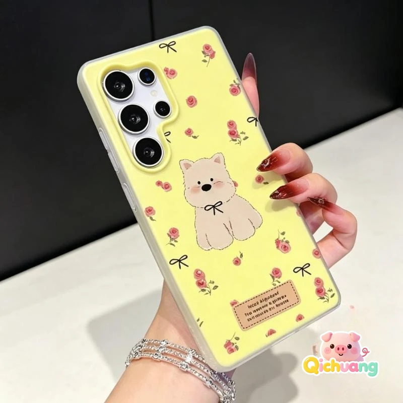 Cute Puppy Candy Color Phone Case For Samsung Galaxy A13 A12 A11 A10 A10s A07 A06 A05s A05 A04e A04s A03s A03 Core A02s Cover
