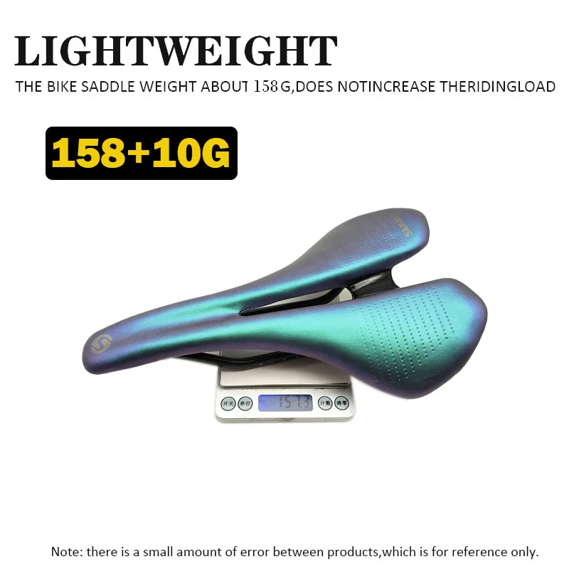 SAMANA Carbon Saddle MTB/Road 270*168MM Bike Saddle Super Light Leather Carbon Cushions Carbon Rails Bicycle Seat bike seat