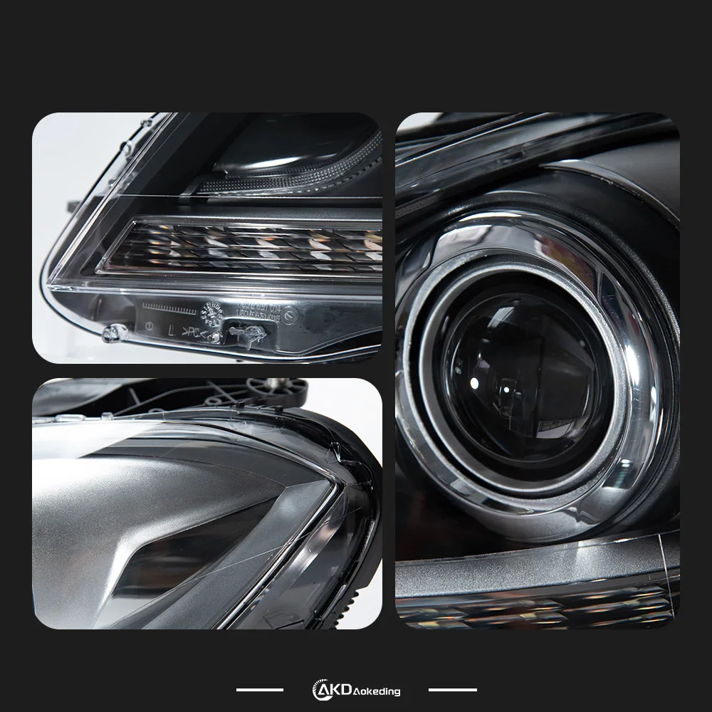

Автомобильные фары AKD для Mercedes-Benz W204, светодиодные фары 2011-2013, C200 C260, с ДХО и сигналом поворота, передние фары, ксеноновые лампы HID Bi-Xenon, автомобильные аксессуары