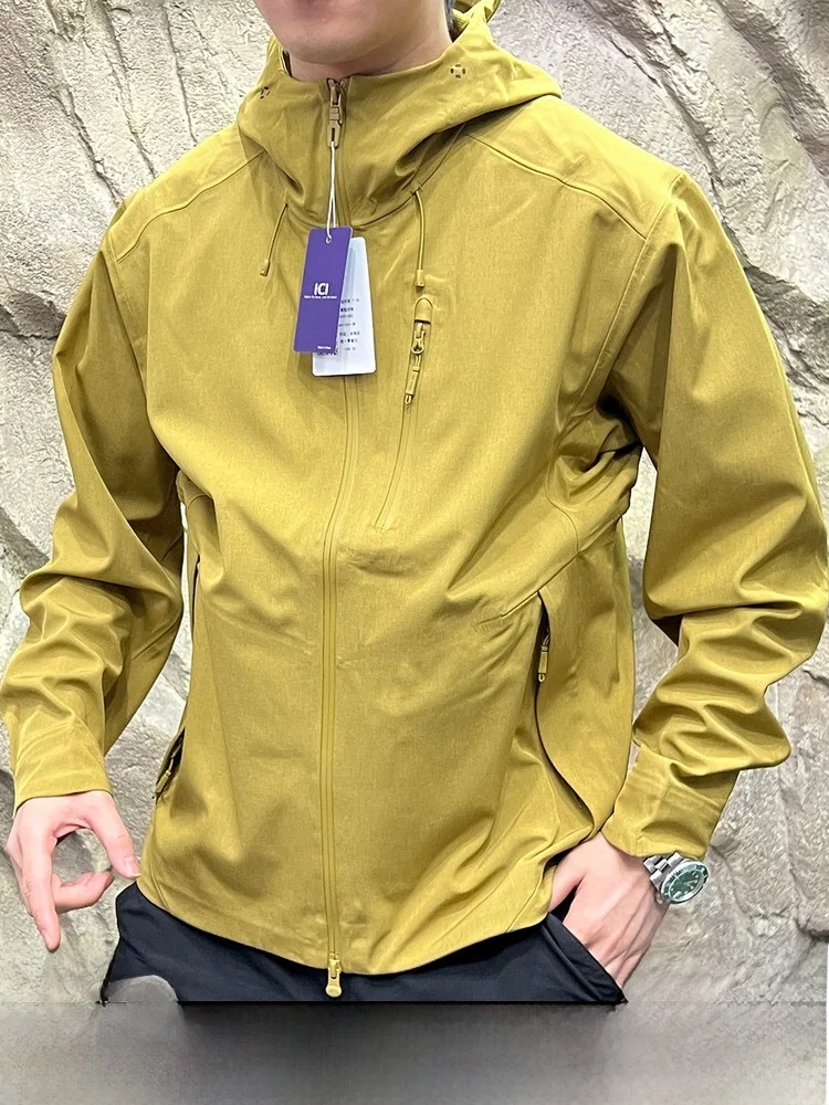 

Lightweight Outdoor Full-Pr Jaet Men's Soft ell Hooded Coat Waterproof Sl Glue Anti-Drip Autumn High-End Goods