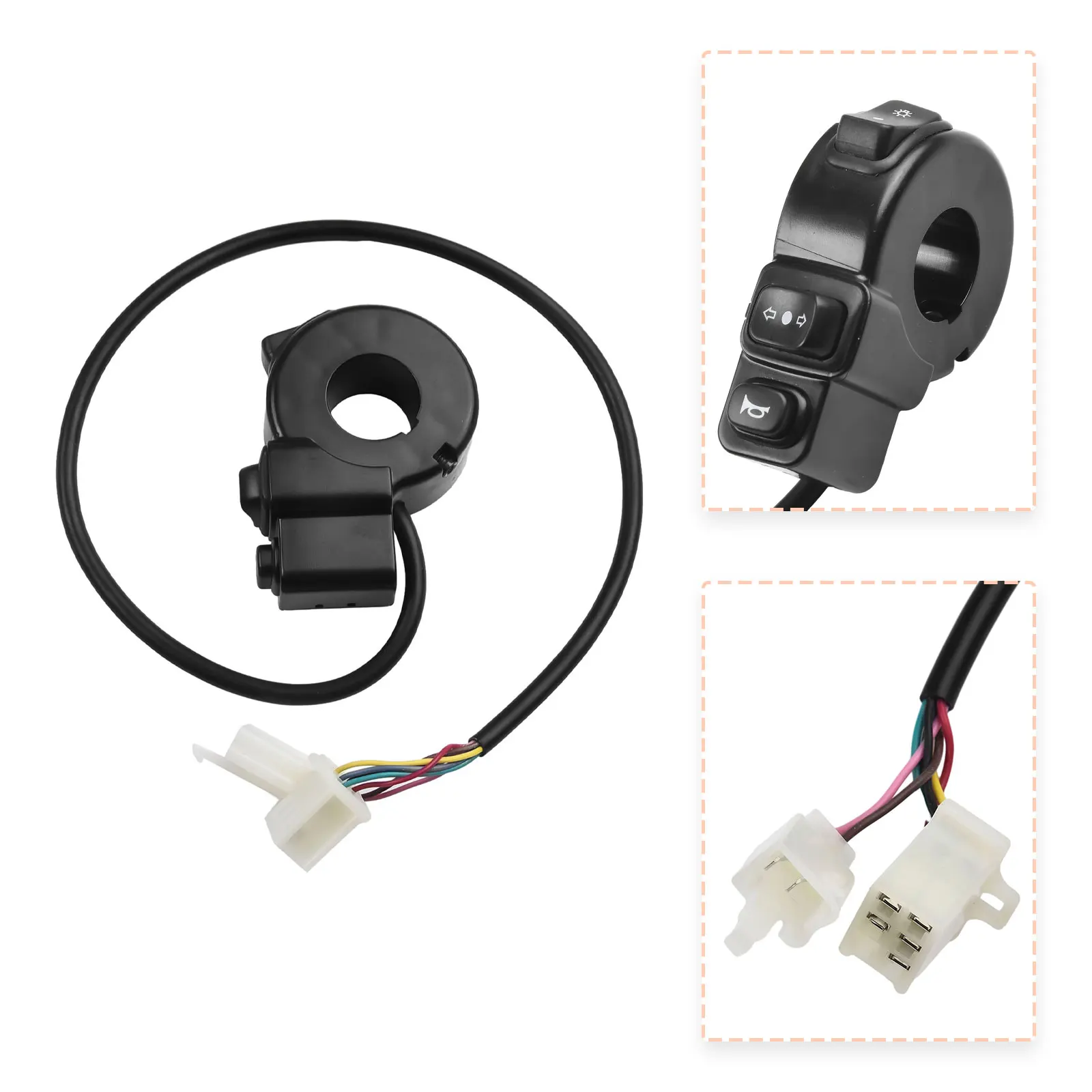 Motorcycle Switch ON OFF Control Buttton Handlebar Mount Headlight Signal Lamp Control Modified Switches Accessories