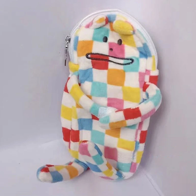 Colorful Plaid Large-Capacity Pen Bag For School, Office, And Cosmetic Storage – Multi-Purpose Stationery Organizer