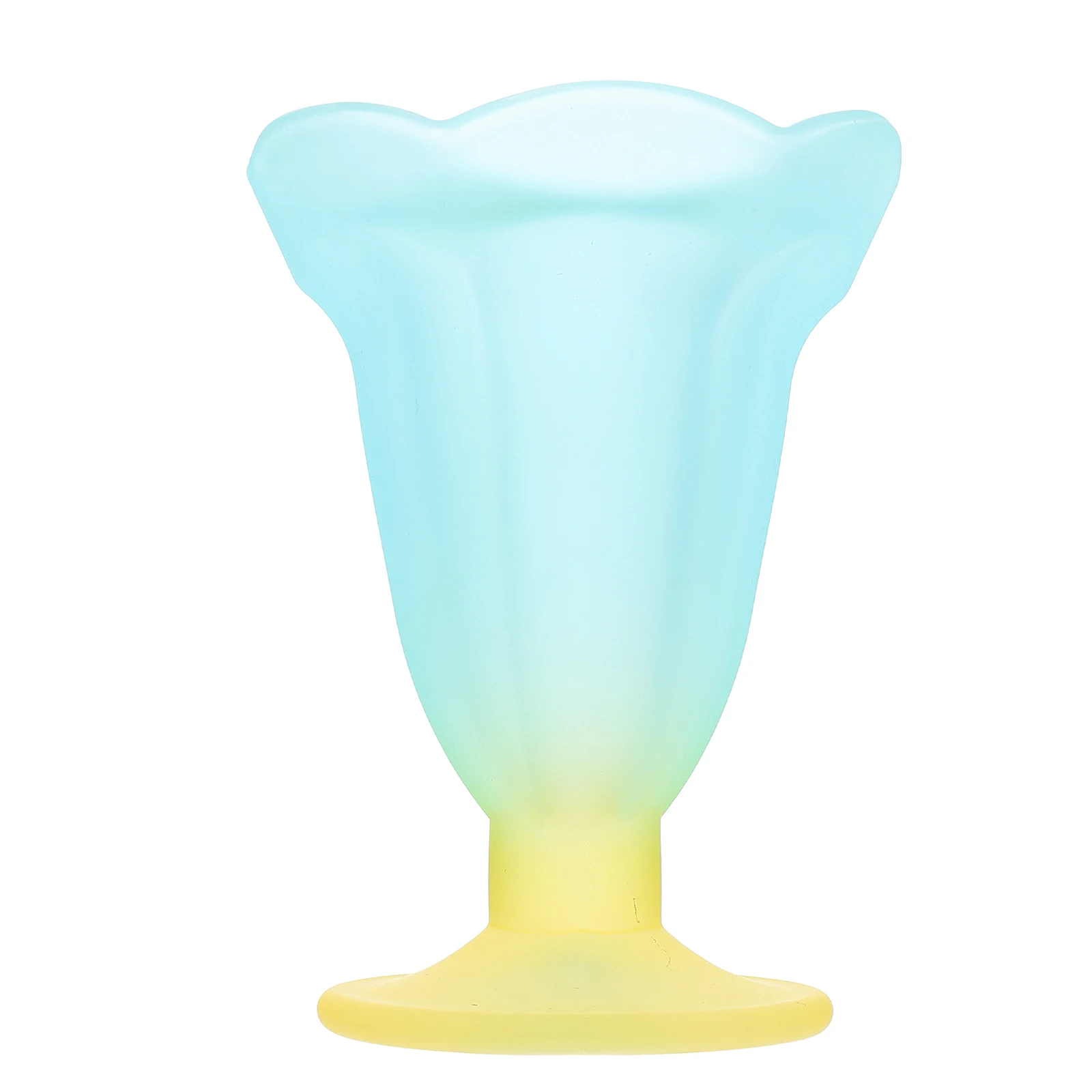 

Vintage Frosted Glass Dessert Cups Ice Cream Bowls Serving Cups Sturdy Fine Craftsmanship Decoration For