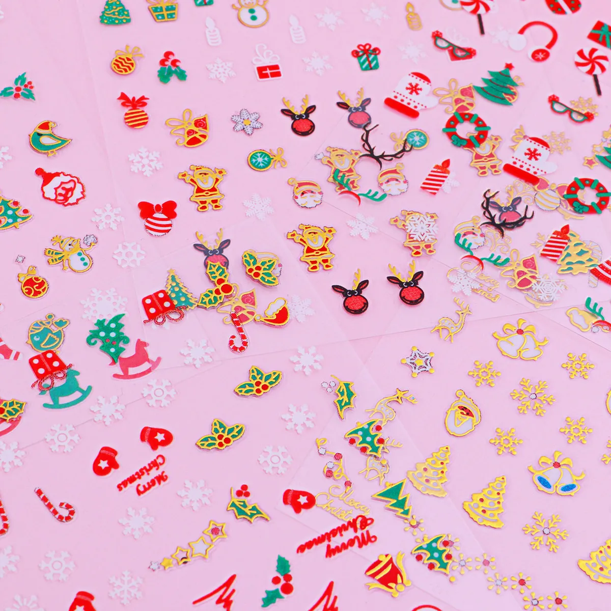 

Fingernail Decals Christmas Stickers for Painting Nails Art Toenail Fingernails