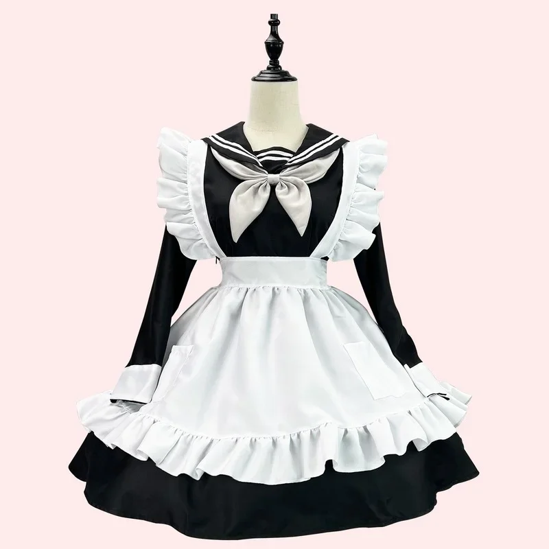 Anime JK Uniform Sailor Cosplay Costumes Plus Size Maid Dress Lingerie Winter Long Sleeve Lolita Animaion Show Outfits Halloween