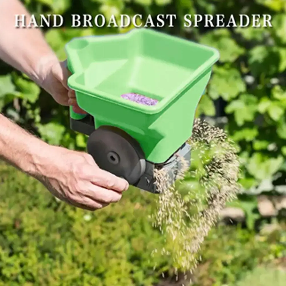 Garden Handheld Seed Spreader Reusable Hand Tool Ease Of Holding Portable Planter Tool Spreaders For Lawns W7i2
