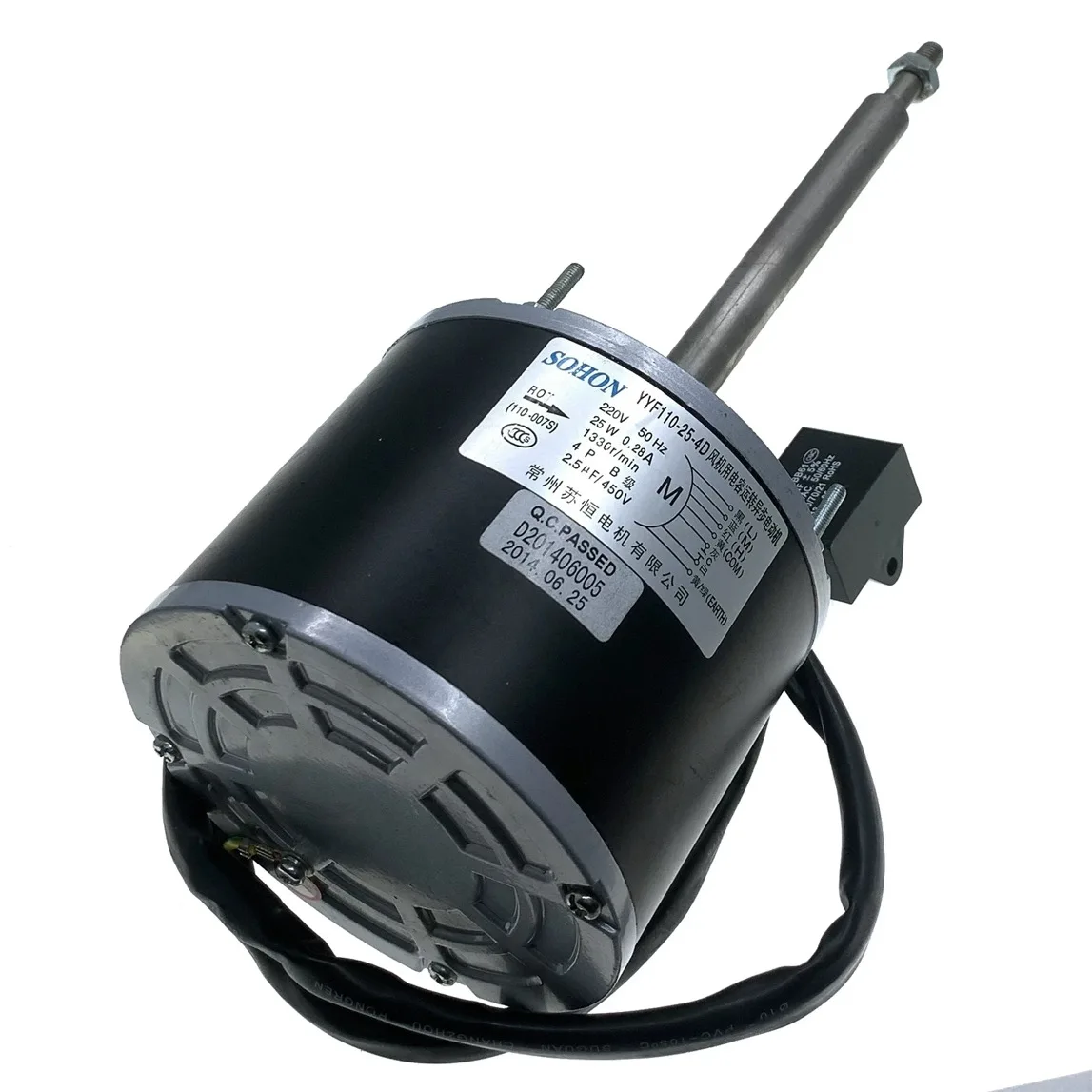 SOHON high temperature thermostat motor fan capacitor operation asynchronous motor YYF110-25-4D YDK-25-4D