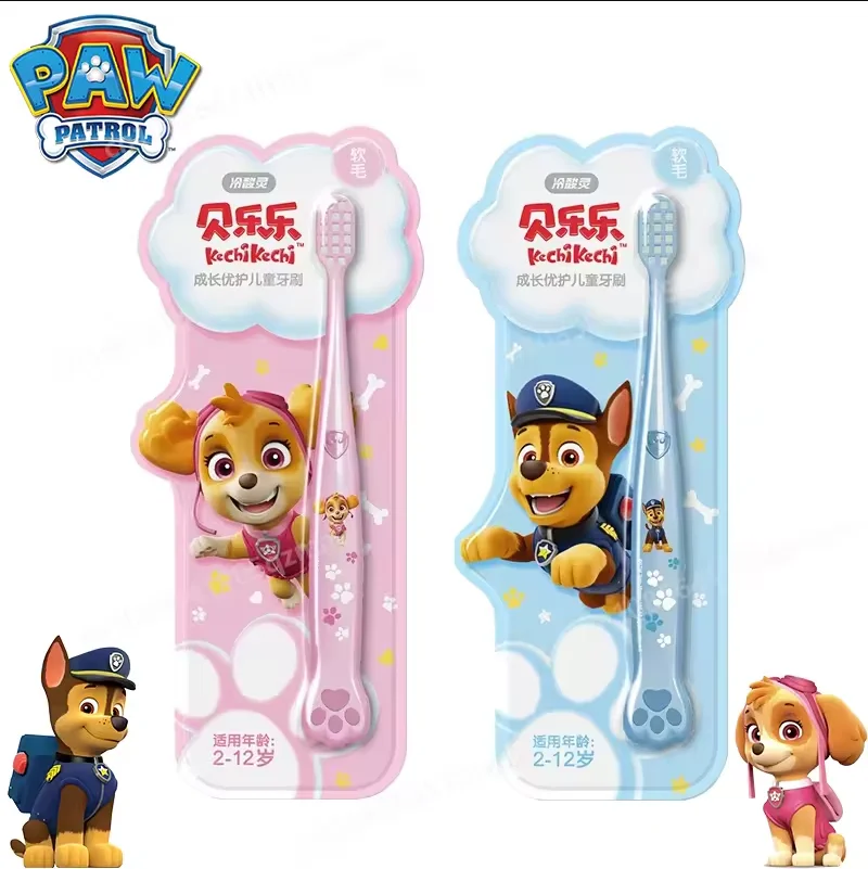 Paw Patrol Kids Toothbrush SPIN MASTER Puppy Rescue Chase Skye Daily Use Soft Bristles Children Toothbrush Cartoon Printed Gifts