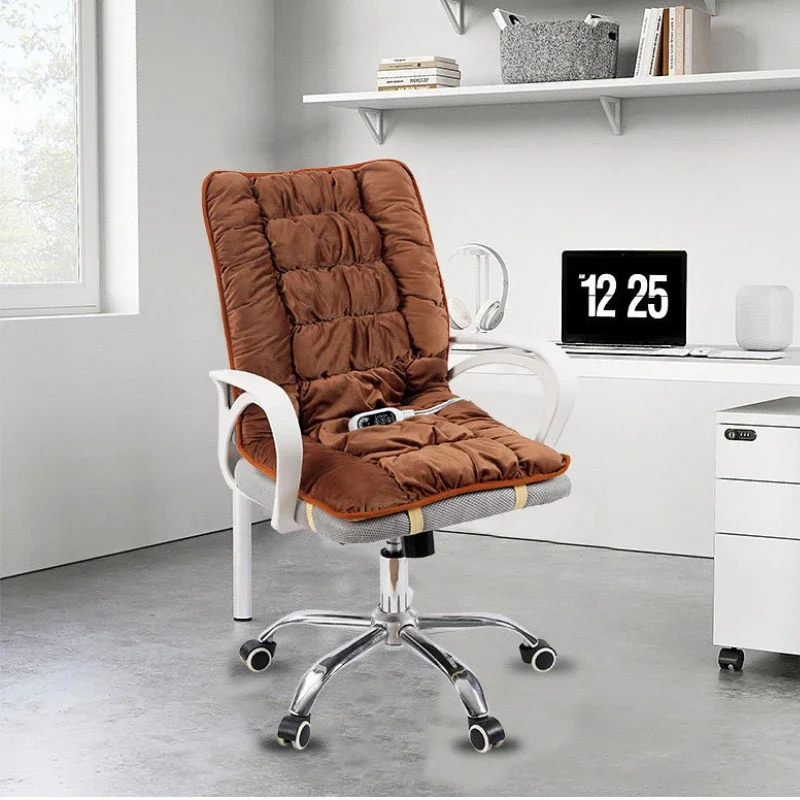 Pad Electric Seat Heating Heating Cushion Office Chair Backrest Integrated Thermostatic Mat 3 Speed Adjustable Temperature 220V