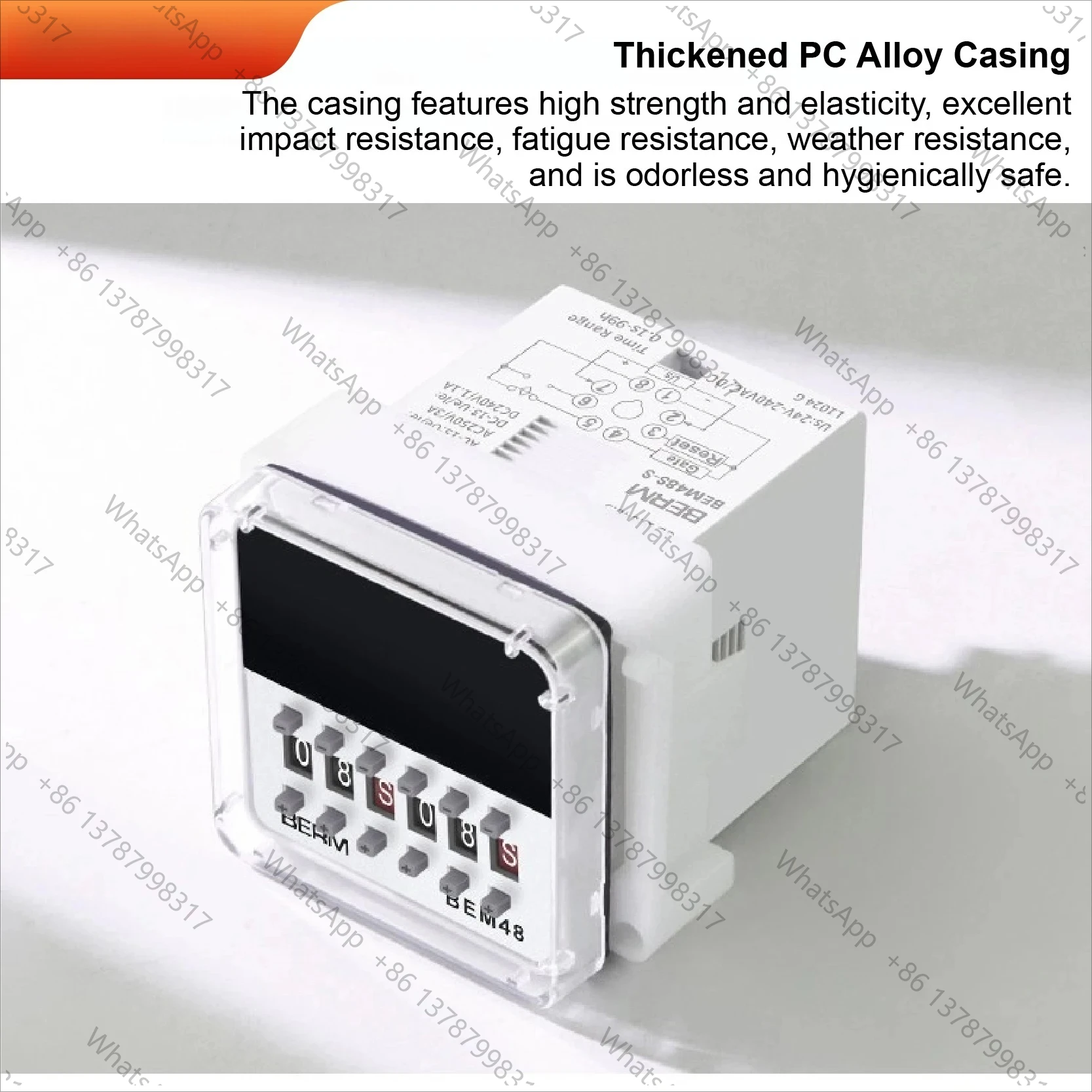 DH48S Digital Time Relay Repeat Cycle Timer Relay Delay Timer Controller 0.01s–99h99m 240V 24V 380V for Industrial Automation