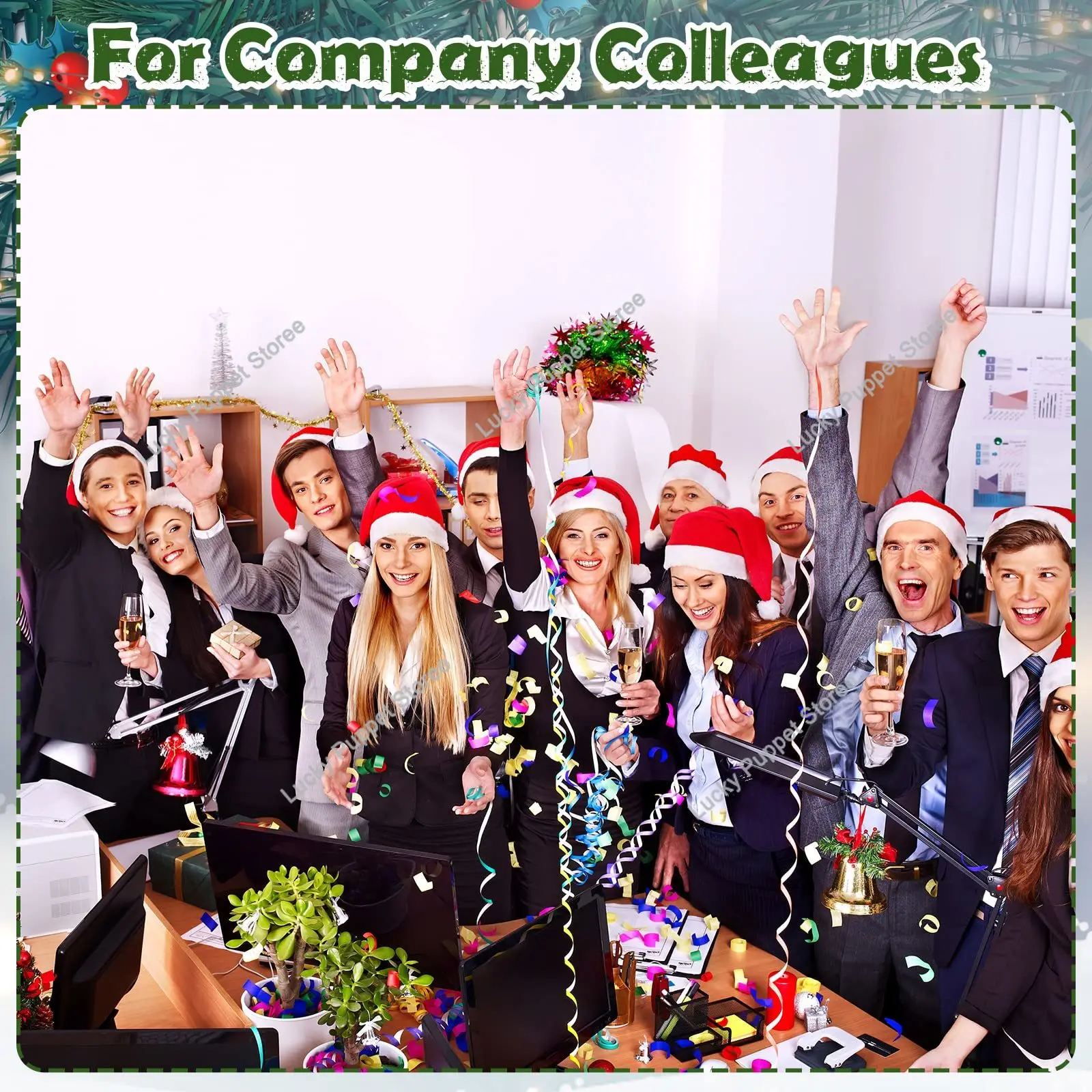 10-50 قطعة غير المنسوجة النسيج سانتا كلوز قبعات عيد الميلاد الكبار الاطفال قبعات عيد الميلاد قبعة عيد ميلاد سعيد السنة الجديدة مهرجان ديكور الحفلات