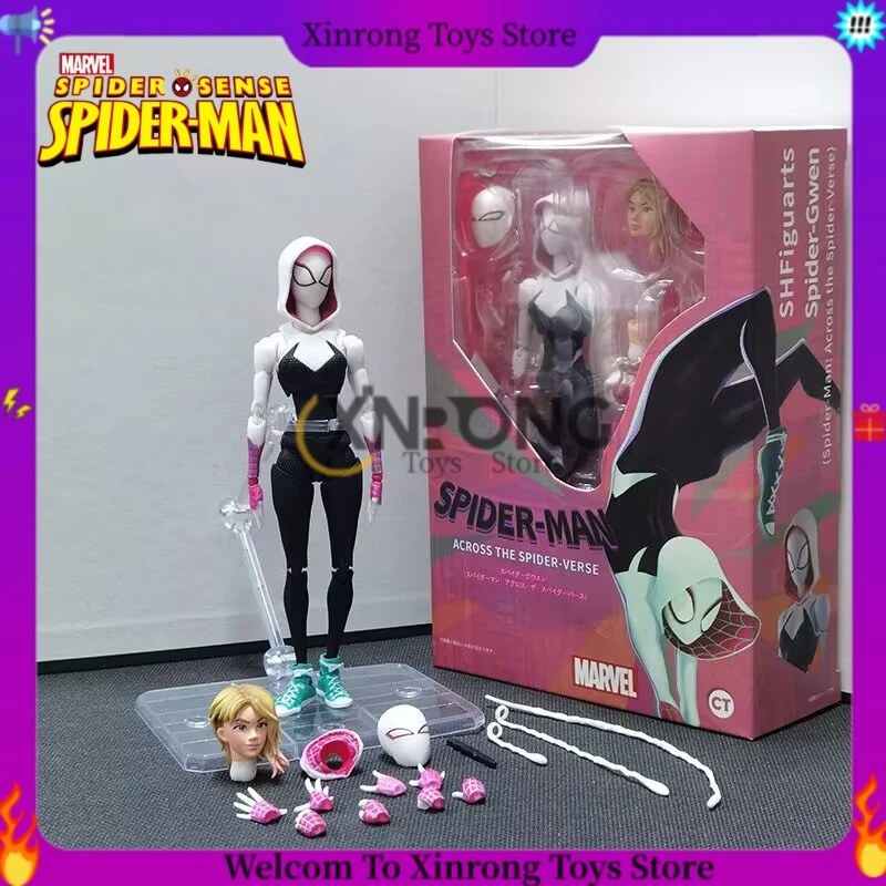 

15cm Shfiguarts Marvel Spider Man Spider Gwen Stacy Marvel Legends Action Figure Gk Model Toys For Kids Gifts Room Ornament