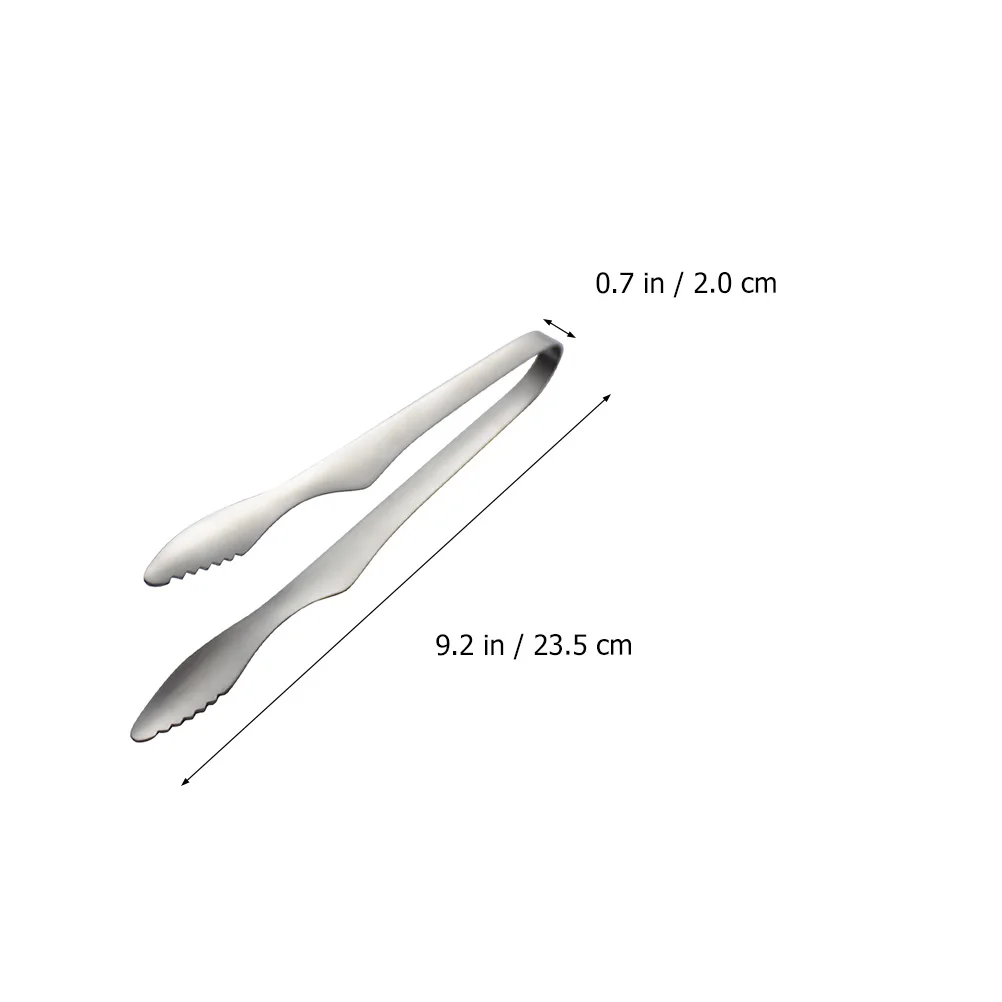 

Stainless Steel Buffet Grill Clip Bread Tong Cake Clips Kitchen Supply Portable Food Clip Barbecue Steak Clamp Multi-Functional