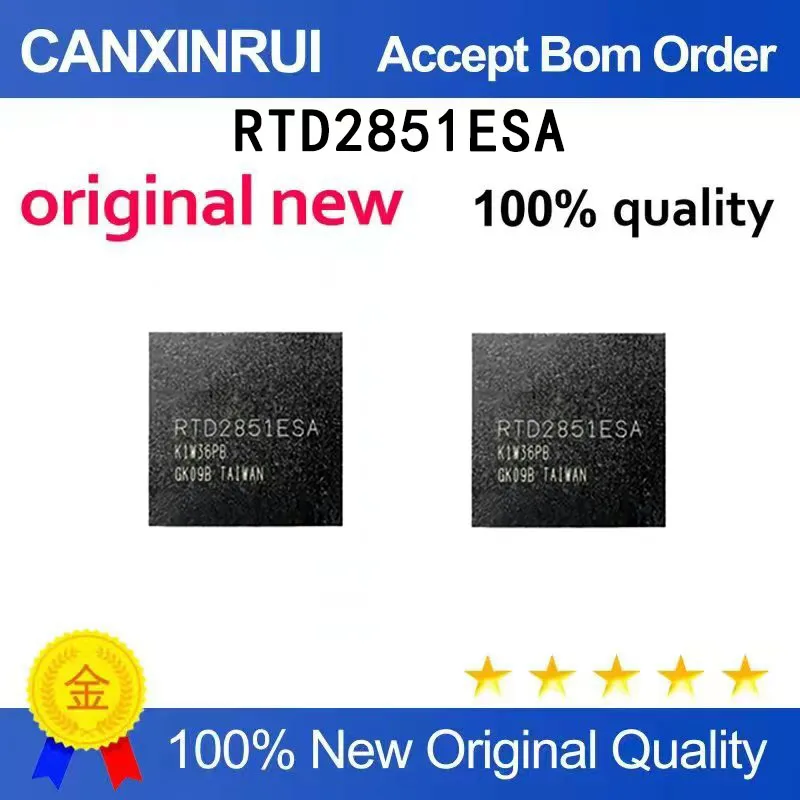 (5pcs-100pcs）Brand new original RTD2851ESA BGA LCD screen chip in stock