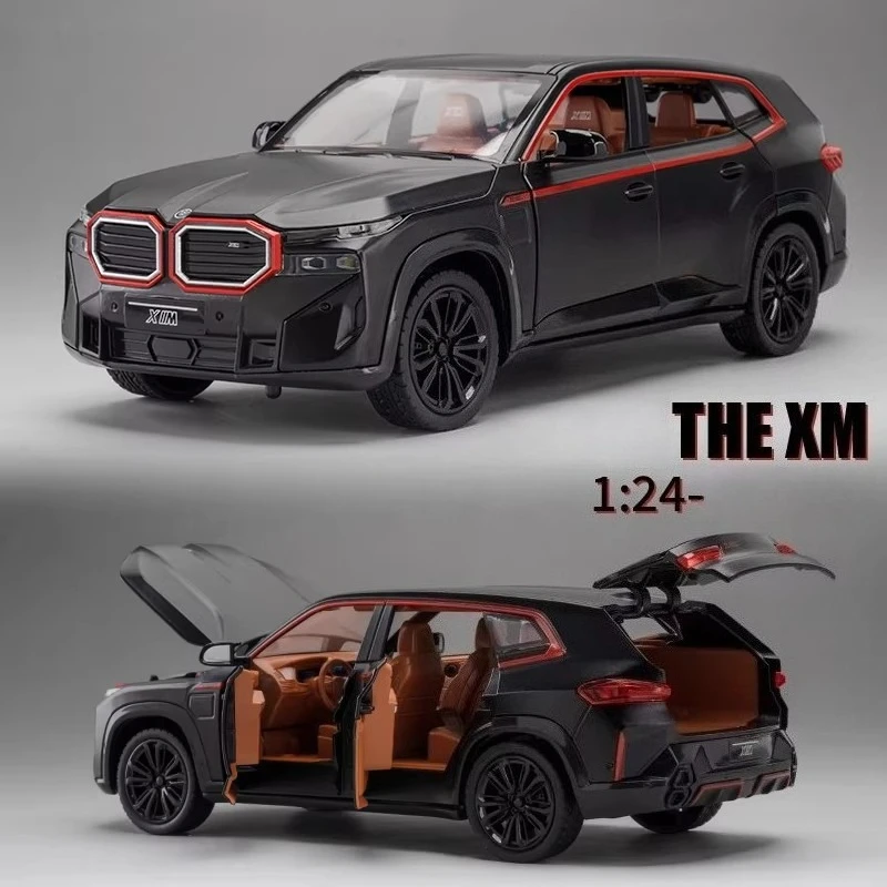 

1:24 XM SUV Alloy Car Diecast Metal Scale Car Model Sound ＆ Light Simulation Collection Children Toys Vehicle Gifts