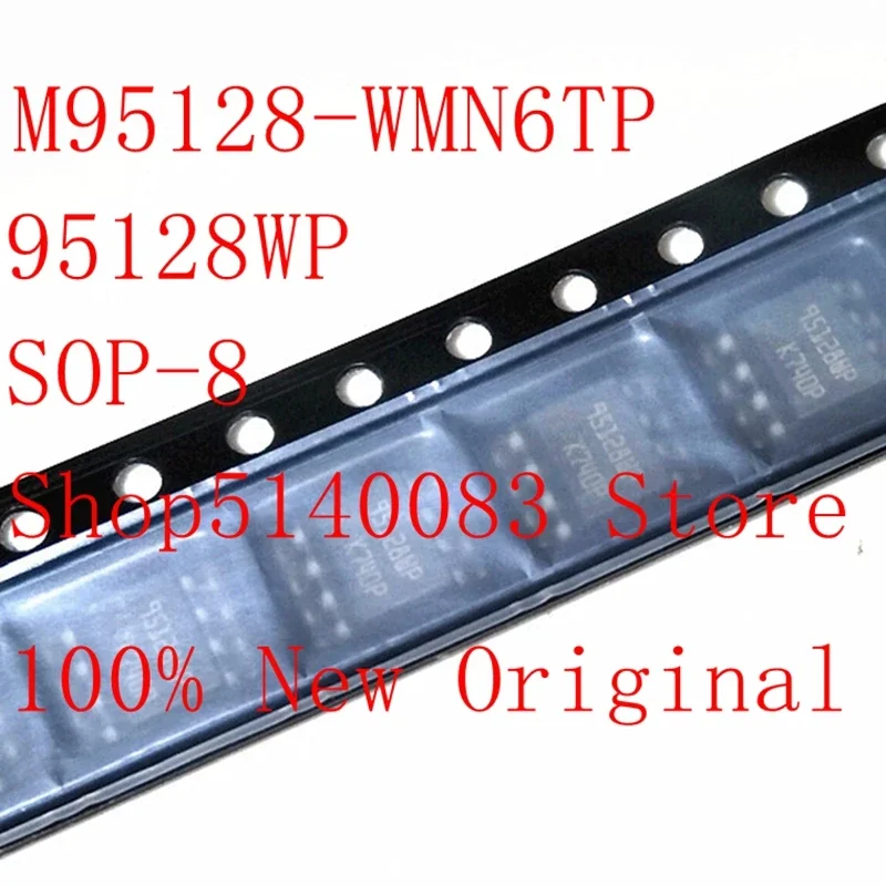 10PCS M95128-WMN6TP 95128WP SOP-8 ST95128 SOP 95128 SOP8 SMD  Storage chip