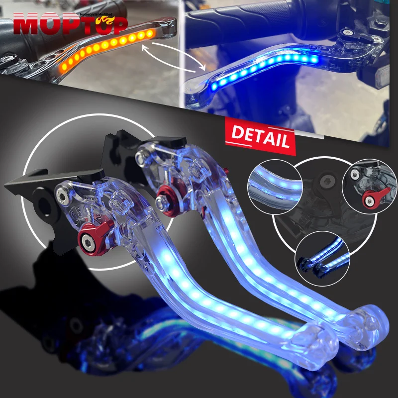 z650 z900 Motorcycle Always-on Turn Signal Light Short Adjustable Brake Clutch Levers Handle For Z650 Z900 ZX-25R Z650RS