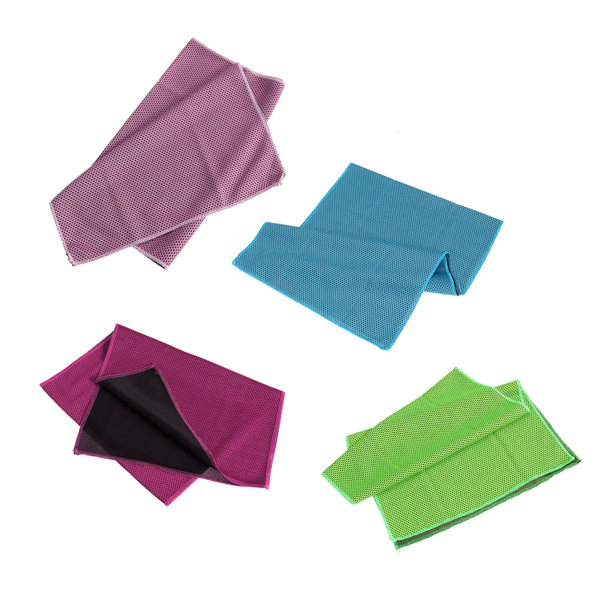 

4pcs Instant Cooling Microfiber Towel Quick Dry Sweat Gym Beach Bath Upf50+ Running Camping Hiking Yoga Exercise