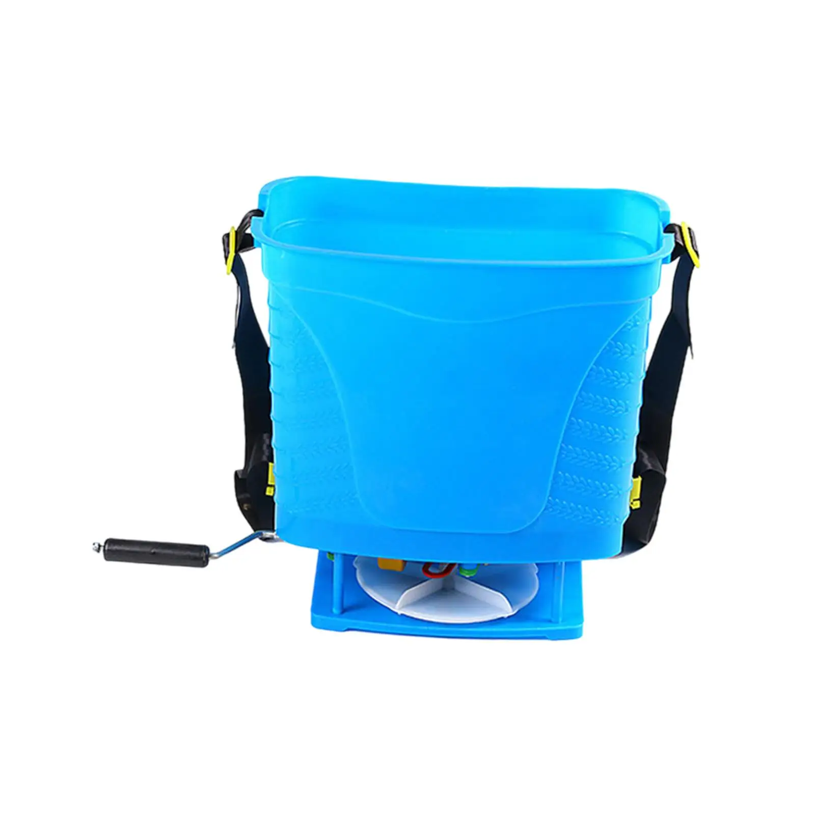 Hand Powered Spreader 20L Adjustable Harness Strap Lawn Seed Spreader Garden Fertilizer for Yard