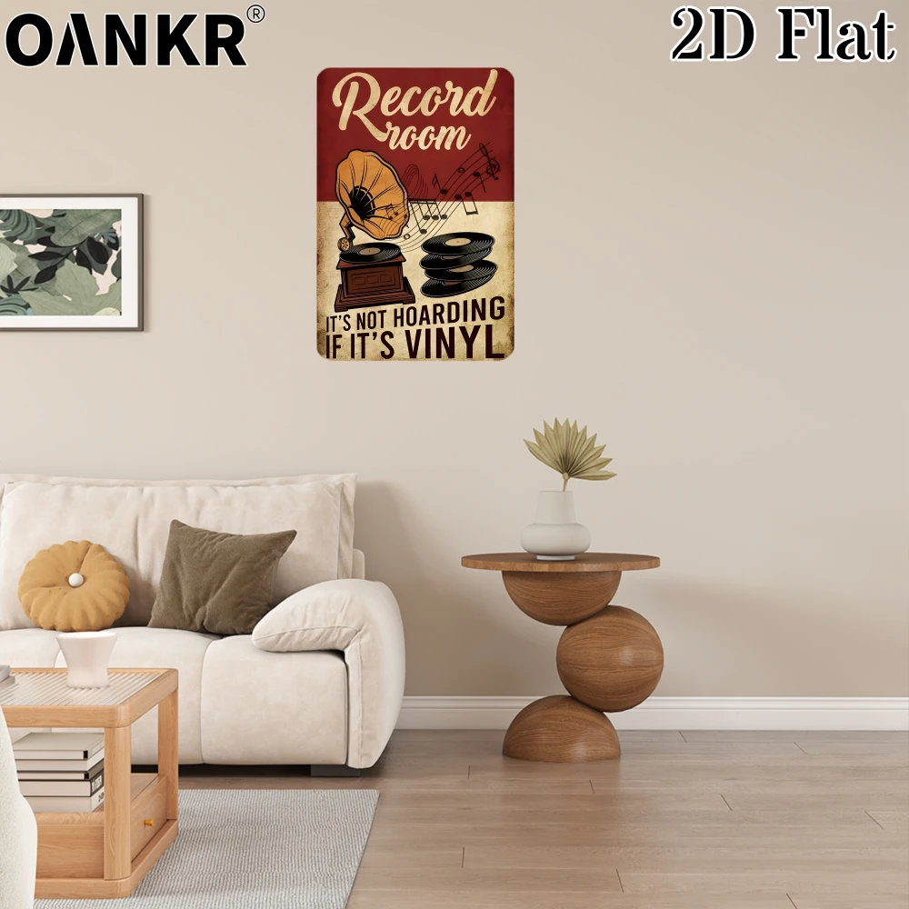 Vintage Club Sweet Decor Poster Metal Tin Sign, Record Room Vinyl Collection Posters Metal Signs for Man Cave Home Wall Decor