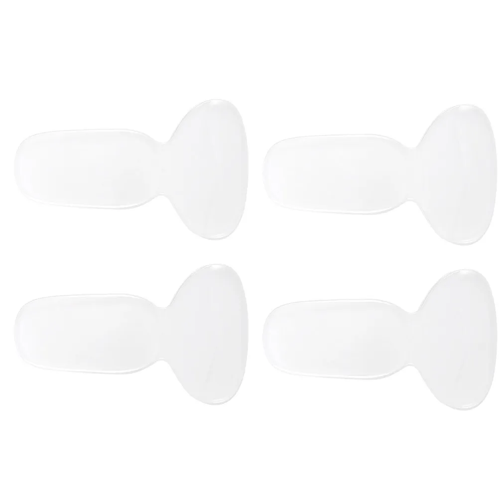 2Pairs Thickened Silicone Heel Pads Self-Adhesive Back Heel Cushion for High Heels Flats Boots Prevent Sliding Blisters Foot