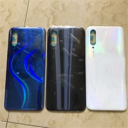 Funda trasera para Xiaomi Mi A3 CC9E, carcasa de vidrio, puerta trasera