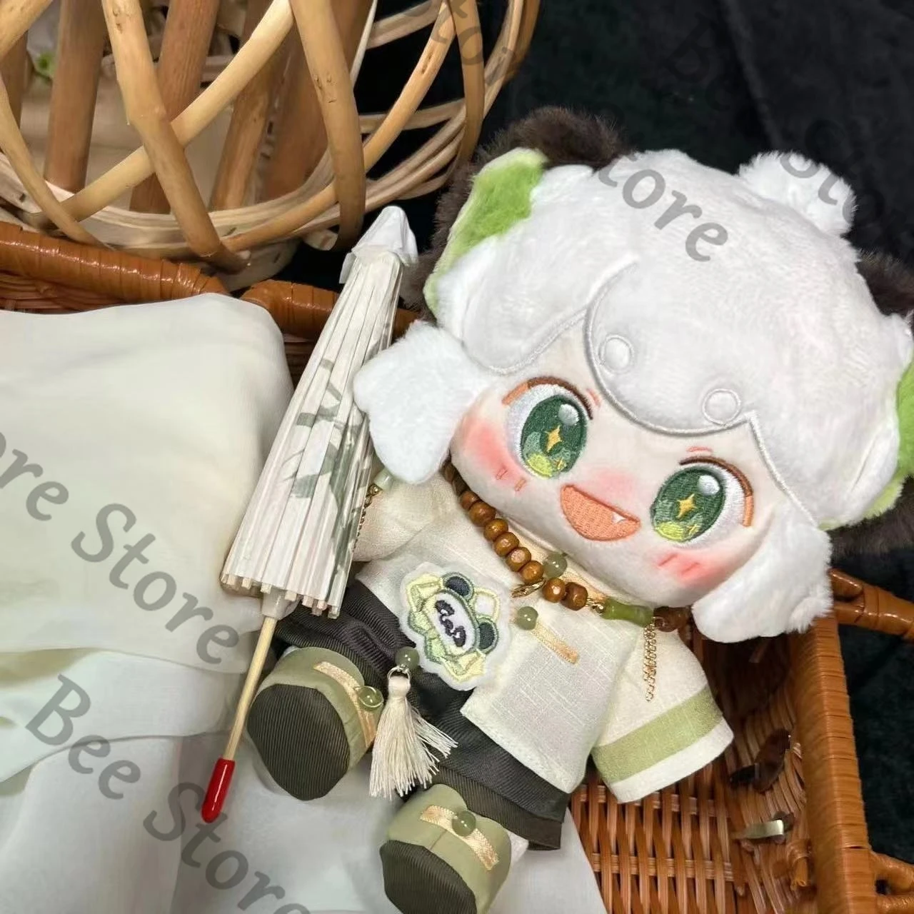 Geen attribuut poppenset Panda Chinese stijl 20 cm Draagbaar en afneembaar poppenkostuum Zomer oude stijl Hanfu