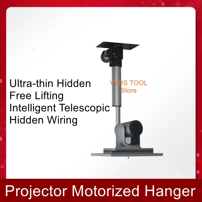 Projector electric lifting column putter hanger video conference camera electric telescopic pole remote control