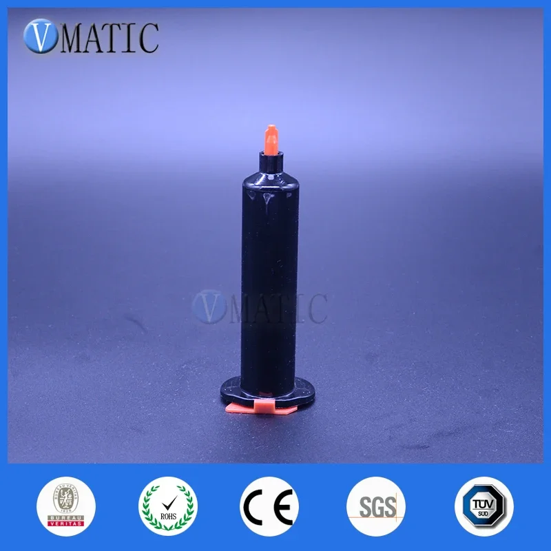 

10ml Industrial Pneumatic Dispenser Kit | Luer-Lock Polycarbonate Barrel with PTFE Piston for Epoxy Encapsulation